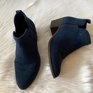 Style Co Womens Myrrah Perforated Ankle Navy Micro 6M